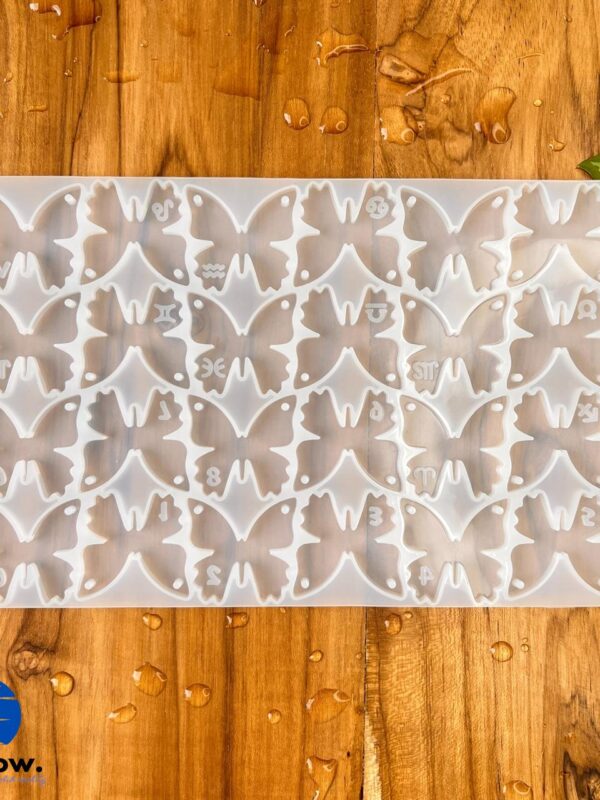 24 Cavity Butterfly Keychain Silicone Mould – DIY Resin Keychains