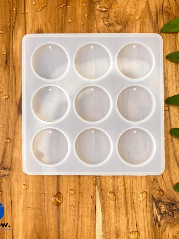 9 Cavity Round  Key Chain Mould