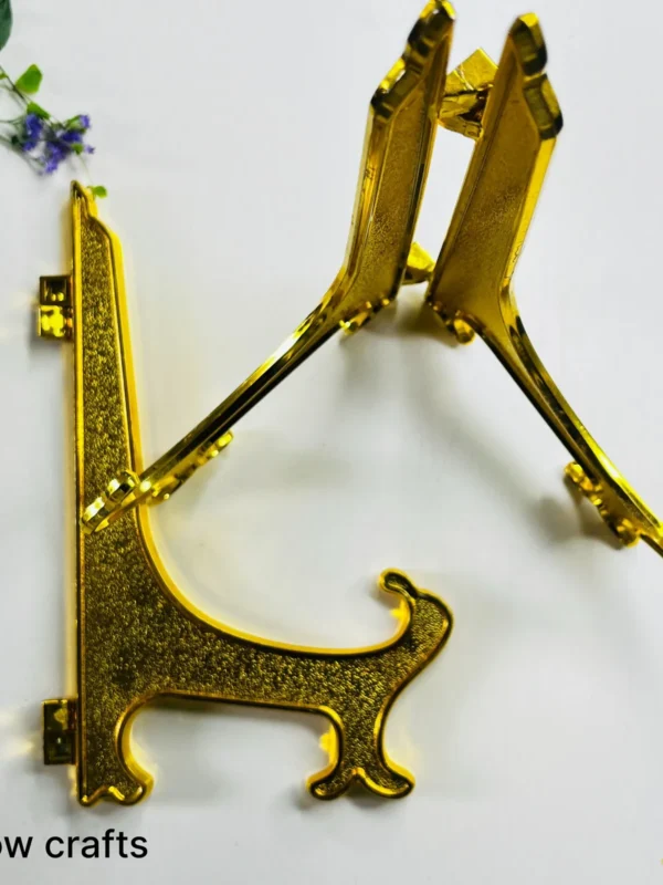 6" Golden Plastic Stand (Folding )