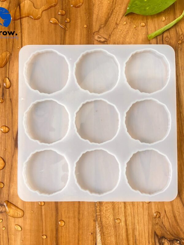 9 Cavity Round Agate Key chain Mould