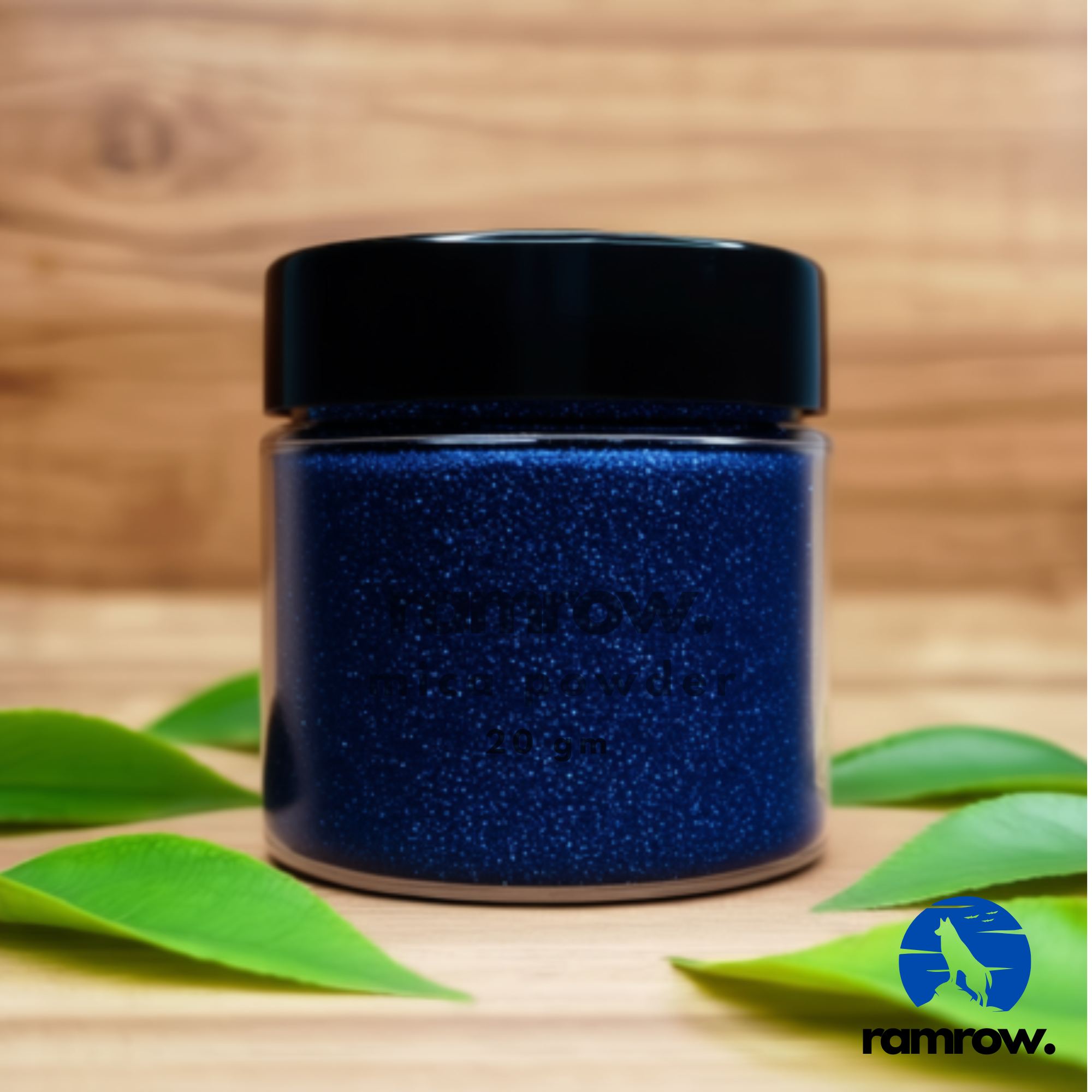 Dark Blue Mica Powder 20 gm Bottle