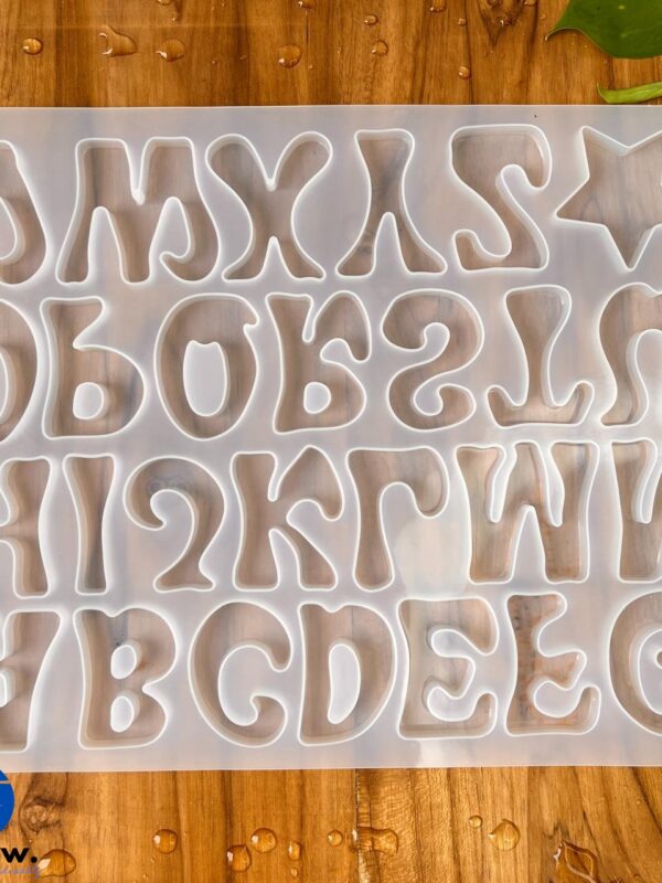 Funky Alphabets Silicone Mould
