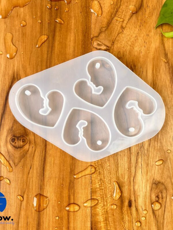 Mother and Baby Keychain Silicone Mould