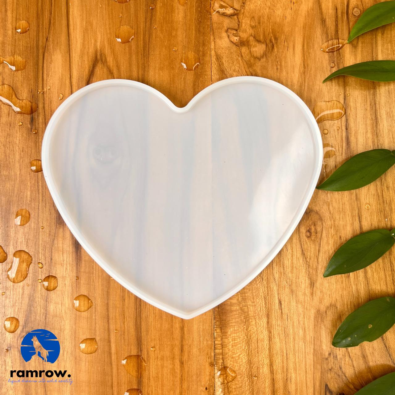 6 Inch Heart Coaster Silicone Mould for Resin Art