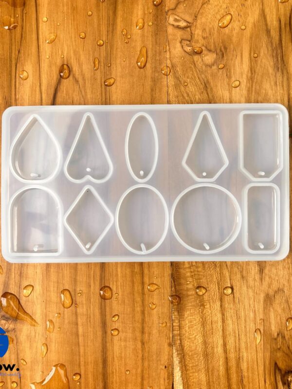 10 Cavity Keychain and Jewellery Silicone Mould for Resin Art