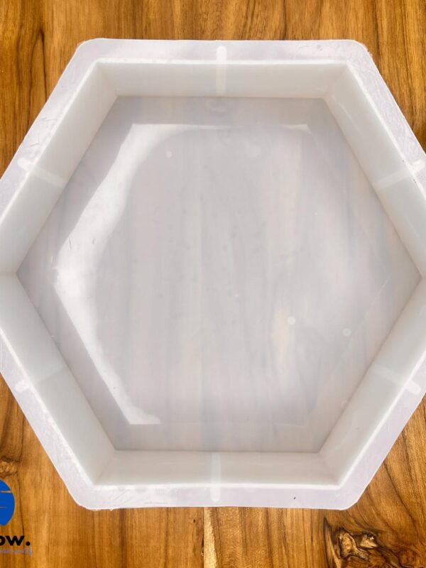 8 Inch Hexagon Deep Cast Silicone Mould – 55 mm Depth for Resin Art