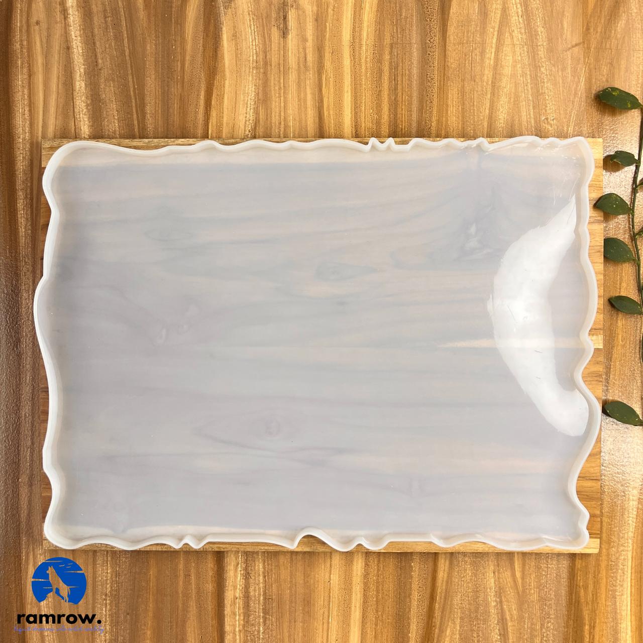 12×16 Rectangle Agate Tray Silicone Mould for Resin Art