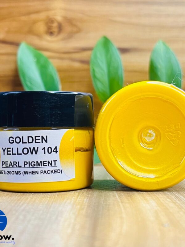 Golden Yellow Metallic Pigment Paste for Resin Art