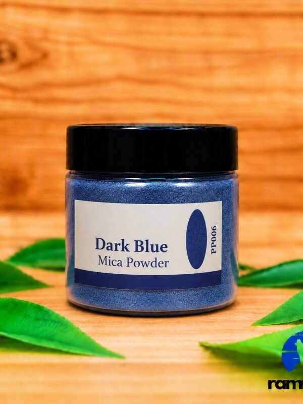Dark Blue Mica Powder 20 gm Bottle