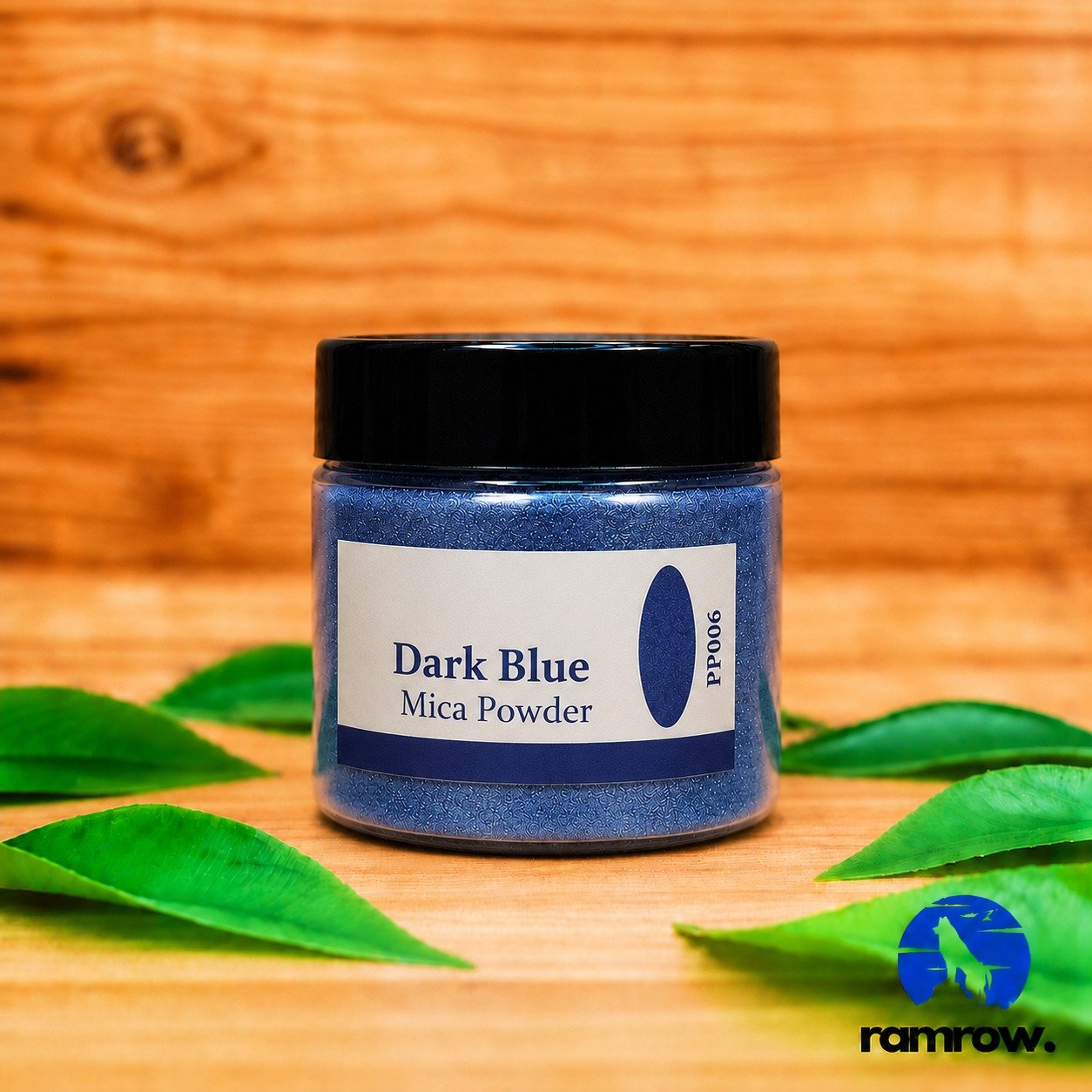 Dark Blue Mica Powder 20 gm Bottle