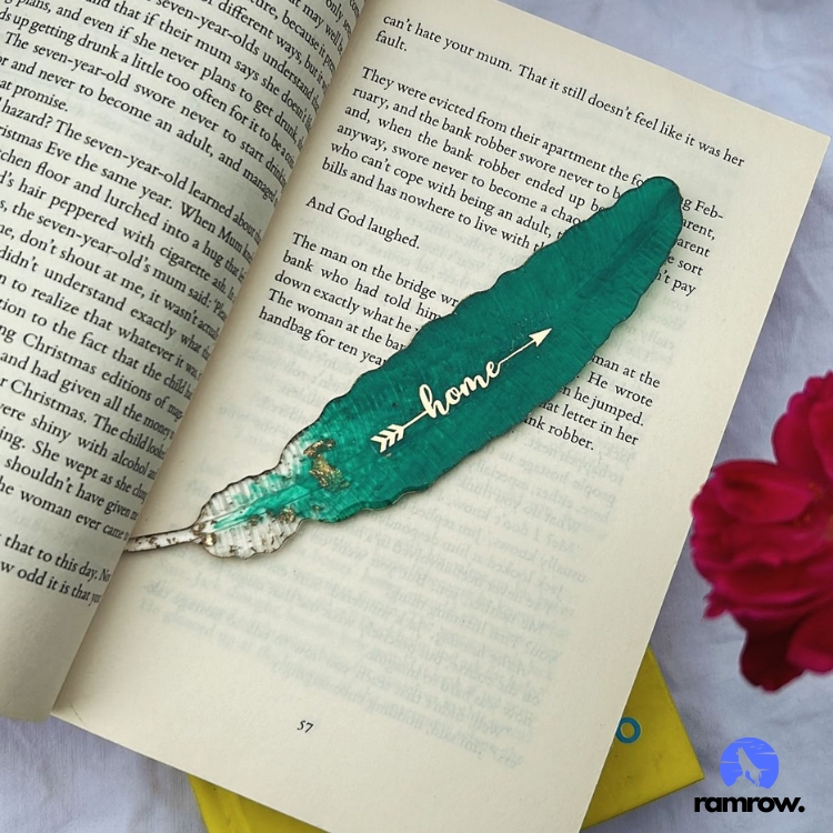 6.5 Inch Feather Bookmark Silicone Mould for Resin Art - Image 2