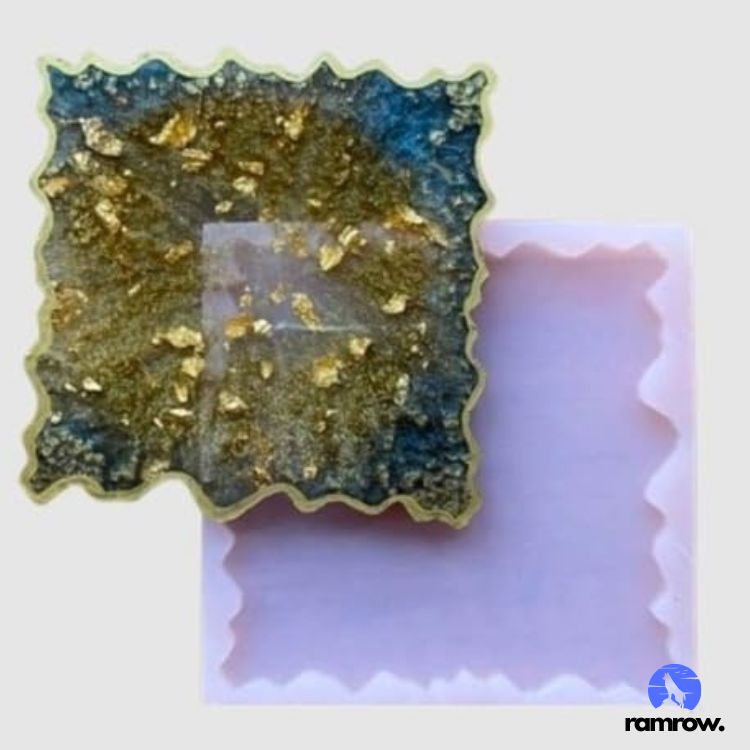 2 Inch Square Agate Silicone Mould for Resin Art - Image 2