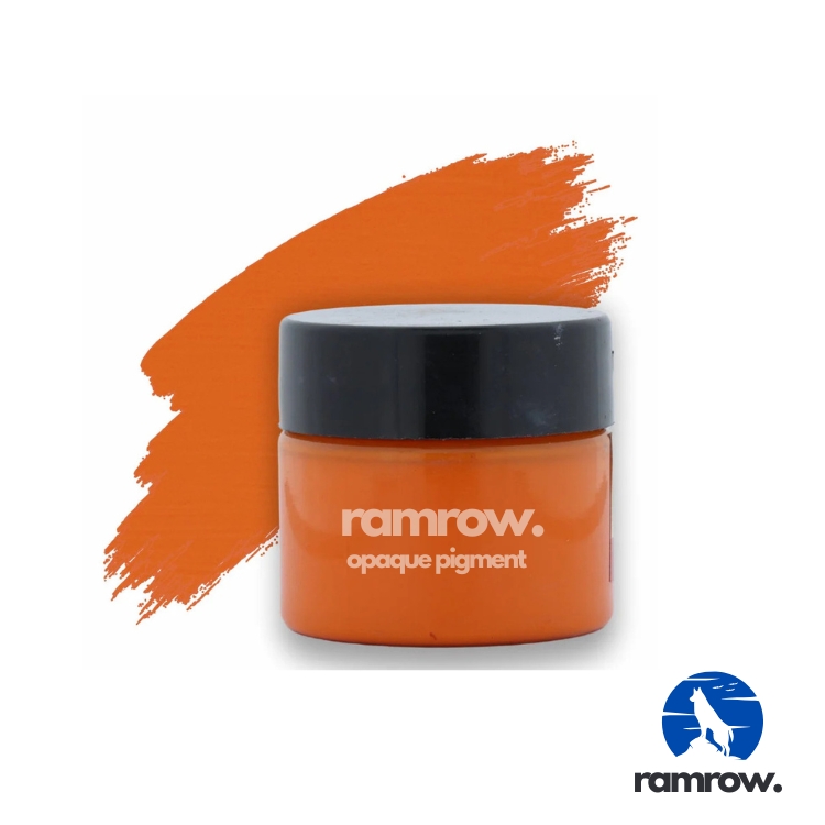 Bright Orange Opaque Pigment Paste for Resin Art