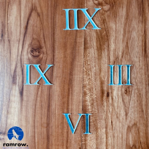 4 DIGIT ROMAN DIAL SILVER (1 INCH)