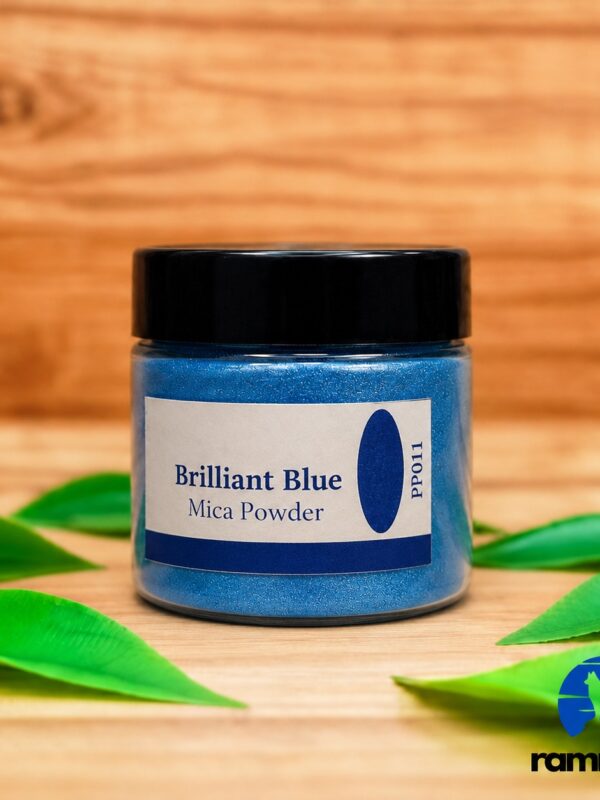 BRILLIANT BLUE MICA POWDER 20 GM